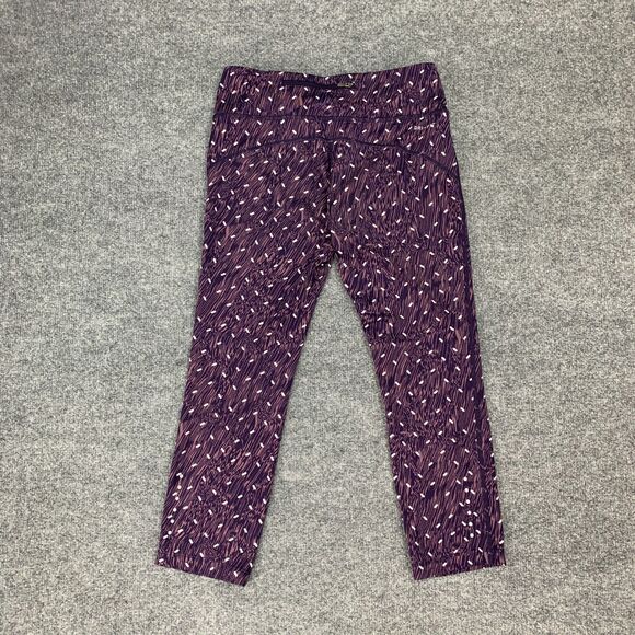 Nike Power Epic Running Tight Womens S Polka Dot Dri Fit Zip Rear Pocket Cropped - Picture 11 of 16